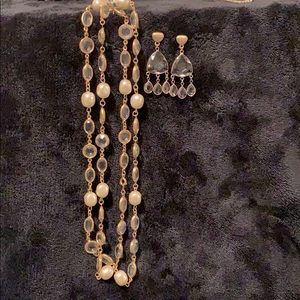 Mixture of matching necklaces, earring& bracelets